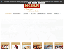 Tablet Screenshot of konditorei-horn.de